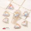 Coñac Blanco Fondo Puntiagudo Forma Especial Diamante Fantasía Blanco Manicura Diamante Mariposa Corazón Azúcar de Roca K9 Vidrio Joyería para Uñas Joyería de Diamantes