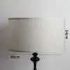 Lámpara de Mesa, Lámpara de Pie, Lámpara Colgante, Pantalla de Lámpara de Pared, Pantalla Cónica de Tela, Mesita de Noche de Dormitorio, Tela de Lino Simple y Acogedora