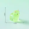 Paisaje en miniatura, creativo, que brilla en la oscuridad, lindas figuras de alpaca, decoraciones para casas de muñecas DIY, accesorios de bolsa sorpresa, pequeños adornos de escritorio