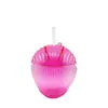 Tazas de Paja Serie Frutas de Verano Se Pueden Personalizar Según la Imagen, Soporte para Diseño Personalizado de Vasos de Plástico de Forma Especial para Publicidad y Promoción