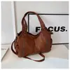Bolsas Bolsas de Mano para Mujer Gran Capacidad Otoño Invierno Se Puede Cruzar Retro Versátil Bolso de Hombro Único Sentido Avanzado Bolsa Grande
