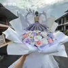 Nueva tarjeta de princesa de boda día de la madre enviar a mamá decoración de ramo de flores tarjeta de felicitación bendición regalo de flores romántico