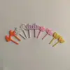 Tenedor de Fruta de Dibujos Animados para Niños Desechable Letrero Bento Traje Estilo Japonés Anime Letrero de Fruta Jirafa Animal Tenedor Traje