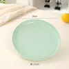 Bandeja Redonda Creativa Engrosada, Bandeja de Almacenamiento para Juego de Té, Bandeja de Frutas, Bandeja para Tazas de Agua, Bandeja de Servir, Bandeja Doméstica para Pan