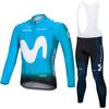 Traje de ciclismo de manga larga versión de flota al por mayor de fábrica del Tour de Francia para hombre, primavera y otoño, transpirable, tirantes para bicicleta de carretera