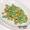 Vidrio Checo Importado Retro Dorado Gota de Agua Estrella Cuentas de Navidad Antiguas DIY Cadena de Teléfono Móvil Pendientes Collar Cuentas