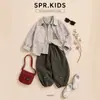 Conjunto de Dos Piezas para Niños: Camisa con Solapa Floral y Chaqueta, Nuevo 2026 Primavera y Otoño, Ropa Casual a Cuadros para Niños Pequeños, Estampado de Leopardo