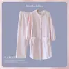 Xiyue Wholesale 10A Algodón de Aire Antibacteriano Vestido Postparto + Pantalones Invierno Clase A Algodón Puro Maternidad Grueso Cálido Pijama de Lactancia