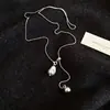 Colar de Pérolas com Pingente de Ervilha Estilo Coreano, Corrente de Clavícula Minimalista e Elegante com um Design Único para Mulheres