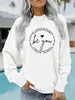 Sudadera de Cuello Redondo Talla Europea para Mujer Otoño e Invierno Exportación Estampado de Letras Be You Sudadera Casual Holgada