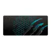 Mouse Pad Gamer Resistente a Arranhões em Favo de Mel, Tamanho Grande, Borda Reforçada, Base Antiderrapante para Mesa, Pad para Teclado Gamer de Escritório, Apoio de Pulso Personalizável