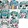 Mismo Estilo de Xiaohongshu Alta Apariencia ins Caricatura Hatsune Miku Manual Decorativo Pegatina Rollo de Pegatinas Sellador Cinta Washi