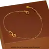 Pulsera de Acero Inoxidable con Símbolo de Infinito de Moda que No se Desvanece, Joyería para Mujeres, Joyería de Circón de Lujo Ligero de Gama Alta