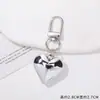 Ins design estilo coreano chaveiro de prata DIY feito à mão autônomo pingente de conta para bolsa ornamento material acessórios