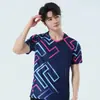 Ropa Deportiva de Bádminton Trajes para Hombre y Mujer Voleibol Tenis Tenis de Mesa Secado Rápido Manga Corta Competición Entrenamiento Uniformes de Equipo con Estampado