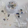 Lentejuelas Iridiscentes Polarizadas Ultra Delgadas para Uñas, Discos de Lunares, Polvo Brocado Nube Ópalo de Alto Brillo Cristal de Hielo, Jardín Secreto de Flores Secas