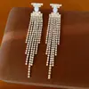 Aretes de aguja plateada con diamantes, diseño de flor ovalada de resina y gota de agua, estilo retro vintage, aretes versátiles
