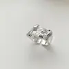 Anillos Apilables Geométricos Minimalistas para Mujer con Líneas Irregulares Envolviendo Anillos Abiertos de Malla Diseño de Nicho Anillos para el Dedo Índice Modernos