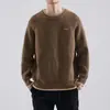 Suéter de dos piezas falso para hombre para invierno, corte holgado, talla grande, para personas altas y corpulentas, estilo casual moderno, chaqueta de punto gruesa