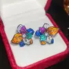 Brincos Borboleta com Franja de Zircônia Estilo Coreano Agulha de Prata, Brincos Femininos, Doces e Delicados, Brincos Exquisitos, Luxo Acessível e Estilo de Alta Qualidade