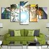 Pabellón de Arte Pintura en Aerosol de Alta Definición Cinco Articulaciones Pintura en Lienzo de Naruto Pintura Decorativa para Pared de Sofá de Dormitorio