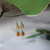 Estilo Étnico, Tendencia Nacional, Diseño de Moda y Personalizado, Pendientes Retro, Pendientes Amarillos, Hanfu, Pendientes Clásicos, Venta al por Mayor de Pendientes