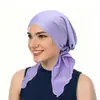 AliExpress nuevo gorro de punto de color liso con dos pompones de arco europeo y americano en stock