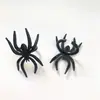 Anel de dedo de morcego de plástico para Halloween, brinquedo pequeno, anel de aranha, anel de abertura de caveira, multiestilo, pode ser misturado