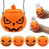 Taza de Halloween Transfronteriza Fantasma Calabaza Divertida Cabeza de Calabaza Apretable Ventilación Pellizcar Diversión Descompresión Pu Bola Antiestrés Juguete Venta al por Mayor