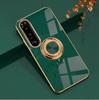 Funda para Teléfono Móvil Sony Xperia10Iv con Anillo Soporte Galvanizado Cubierta Protectora Xperia5Iv Ace2