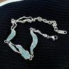 Pulsera estilo coreano ins diseño de moda azul claro para mujer textura epoxi irregular nicho accesorios de alto sentido pulsera
