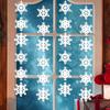 Adornos Guirnalda Copo de Nieve Navideño Decoraciones Árbol de Navidad Cuerda Copo de Nieve Blanco Suministros Decorativos Coloridos Navideños al Por Mayor