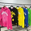 Sudadera con capucha de forro polar grueso de peso pesado 450 g, original de ultramar, para hombre, con estampado de espuma de Araña Sp5Der