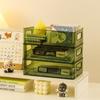 Desktop Storage Box Cosméticos Máscara Batom Cuidados com a Pele PET Transparente Caixa de Joias Armazenamento Cesta de Armazenamento do Escritório
