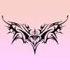 Sm Atrezo Sexy Succubus Pegatinas de Tatuaje Herbales Femeninas Alas de Mariposa Pegatinas de Tatuaje Productos para Adultos Dropshipping