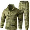Traje de Trabalho para Primavera e Outono para Homens, Roupa de Trabalho, Proteção do Trabalhador, Uniforme de Treinamento Resistente ao Desgaste, Uniforme de Camuflagem, Uniforme de Montanhismo, Roupa Tática Esportiva para Exterior