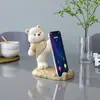 Urso de Desenho Animado Criativo Fofo Grande Suporte para Celular Ornaments Mesa de Escritório Suporte para Tablet Dedicado para Assistir Dramas