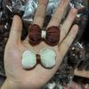 Acessórios DIY Estéreo Laço de Algodão, Nó de Rato de Tecido Feito à Mão, Acessórios para Roupas Infantis de Brinquedo, Nó de Almofada Flor de Cerejeira