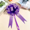 Nuevo empaque de regalo de Navidad transfronterizo lazo mediano 30 tres hilos dorados lazo de mano bola tridimensional flor de plástico