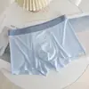 Ropa Interior para Hombre con Partículas de Masaje, Boxer Briefs, Hecha a Medida por el Fabricante Original, Ropa Interior Sin Costuras de Seda Helada para Verano y Otoño, Ropa Interior Transfronteriza