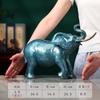 Adornos de Elefante de Latón Decoraciones para la Entrada del Hogar Sala de Estar Oficina Escritorio Artesanía de Elefante de Cobre Adornos de Regalo