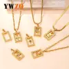 Collar de Acero de Titanio Transfronterizo con Colgante Único Colgante Cuadrado de Diamante Fundido Cadena para Suéter Lujo Ligero Joyería de Acero de Titanio de Alta Gama Fábrica