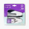 Set de Engrapadora Ahorradora de Esfuerzo para Oficina, Engrapadora Grande Duradera con Grapas y Quitagrapas, Set de Tres Piezas