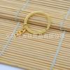 Chaveiro dourado 30mm com corrente extensora chaveiro k219 pino chapeado 25mm imitação ouro