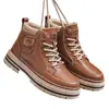 Estilo Old Money Retro Dr. Botas Martens Otoño/Invierno Estilo Nuevo Estilo Británico Botas de Trabajo de Caña Alta para Hombre Botas de Motocicleta Botas de Senderismo Casuales Hombre