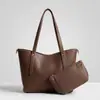 Ventas Directas de Fábrica 2026 Nuevo Clásico Color Sólido Versátil Moda Conjunto de Dos Piezas Bolso Tote de un Solo Hombro