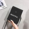 Bolsa de Gelatina para Teléfono Móvil Letra Color Caramelo Logo Transparente Verano Personalizado Estilo Coreano Bolsa de Hombro Cruzada de PVC Bolsa Cuadrada Pequeña