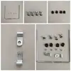 Suporte de Para-brisa para Motocicleta Elétrica Acessório para Para-brisa Placa de Ferro Clipe Preto Peças de Haste de Ferro Base de Montagem