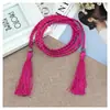 Cadena de Cintura de Cuerda Decorativa Finamente Trenzada Estilo Étnico Mori Girl para Mujer Cinturón de Algodón y Seda Trenzado Cinturón de Dropshipping