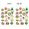Adesivos Fotográficos Decorativos de Festa Novos Vermelhos e Azuis Transfronteiriços para o Aniversário do Dia da Independência Americana, Conjunto de Bandeiras
